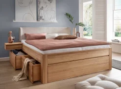 Discount Cleveland massiv Holz Bett 140x200 Massivholzbett