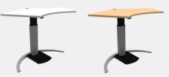 New Schreibtisch Trapez höhenverstellbar Steh / Sitz Schreibtische