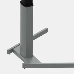 Discount Stehschreibtisch höhenverstellbar trapezförmig buche o. weiß Schreibtische