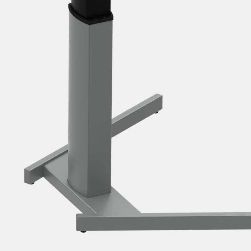 Discount Stehschreibtisch höhenverstellbar trapezförmig buche o. weiß Schreibtische