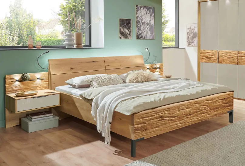 Outlet Cordoba Bett eiche Klassisches Bettgestell