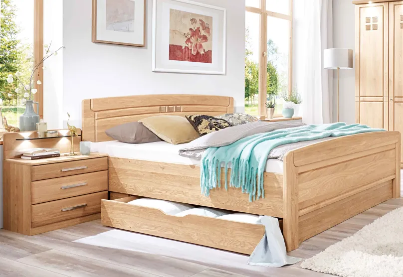 Cortina Bett eiche Klassisches Bettgestell