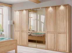 Hot Cortina Kleiderschrank eiche mit Spiegel Drehtürenschränke