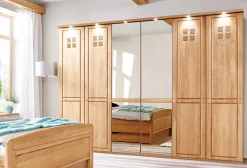 Hot Cortina Kleiderschrank eiche mit Spiegel Drehtürenschränke