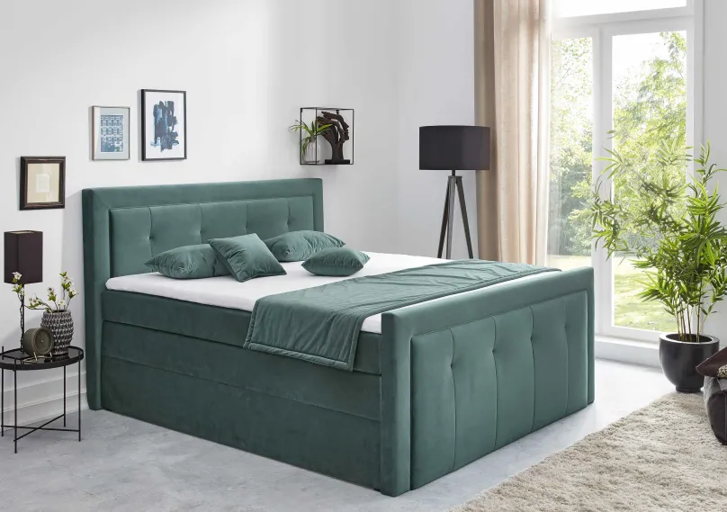 Cosima Boxspringbett 100x200 mit Bettkasten Boxspringbett