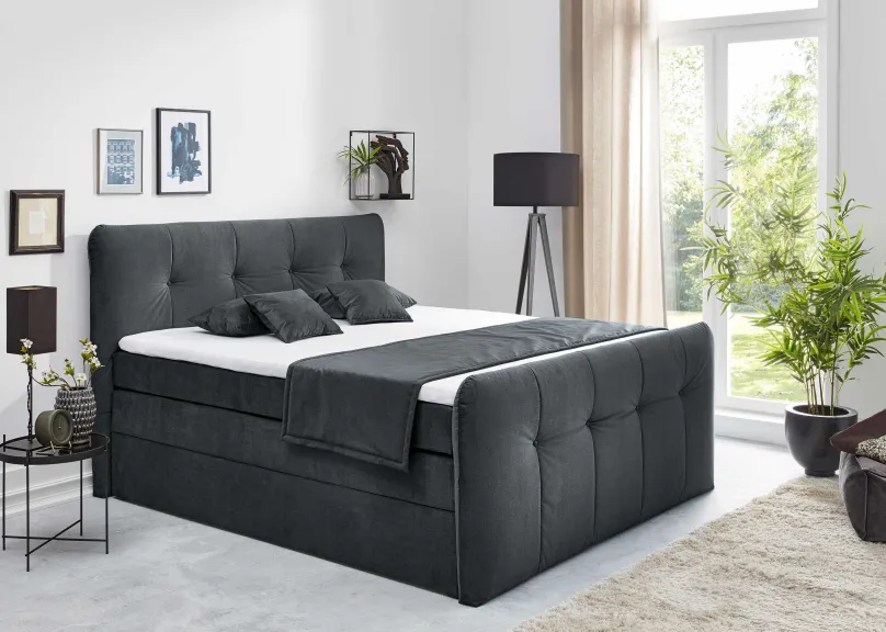 Sale Cosima Boxspringbett 160x200 mit Bettkasten Boxspringbett