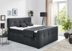 Hot Cosima Boxspringbett 200x200 mit Bettkasten Boxspringbett