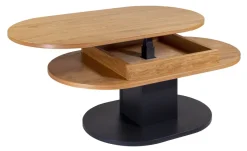 Outlet 1840 Couchtisch eiche schwarz Couchtische