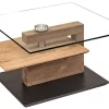 7894 Couchtisch Glas Holz modern Couchtische