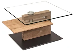 7894 Couchtisch Glas Holz modern Couchtische