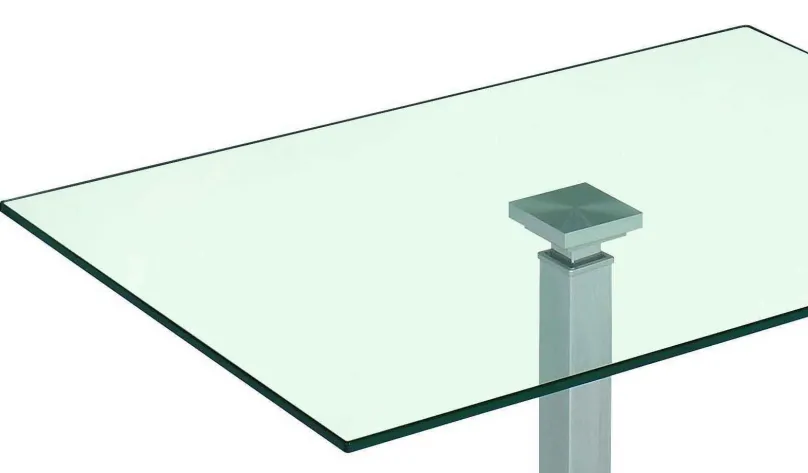Online 2598 Couchtisch Glas Metall höhenverstellbar Couchtische