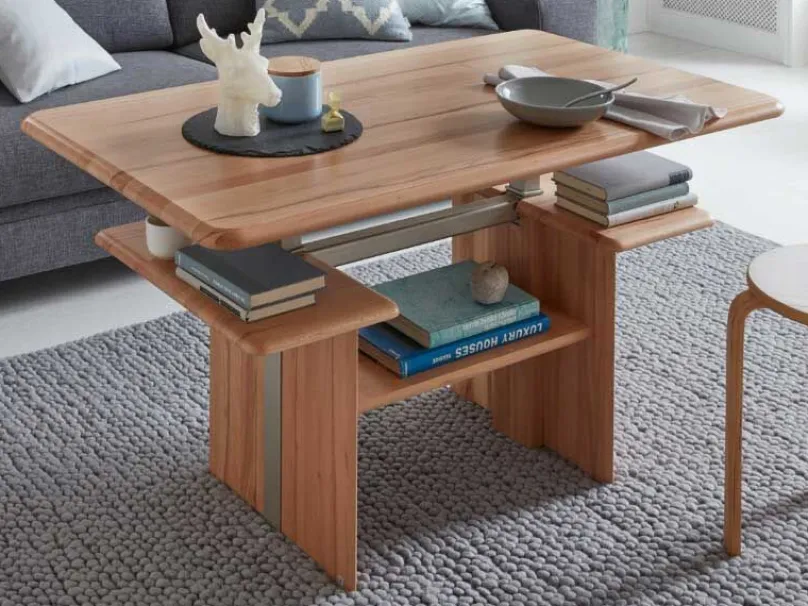 Hot 1690 Couchtisch Massivholz höhenverstellbar Beistelltische|Couchtische