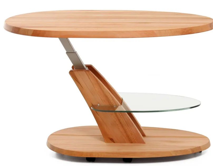 Clearance 4328 Couchtisch oval höhenverstellbar Beistelltische|Couchtische
