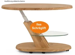 Clearance 4328 Couchtisch oval höhenverstellbar Beistelltische|Couchtische