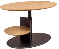 Online 7602 Couchtisch oval höhenverstellbar Couchtische