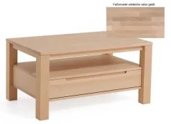 Online Couchtisch wildeiche massiv mit Schublade Couchtische