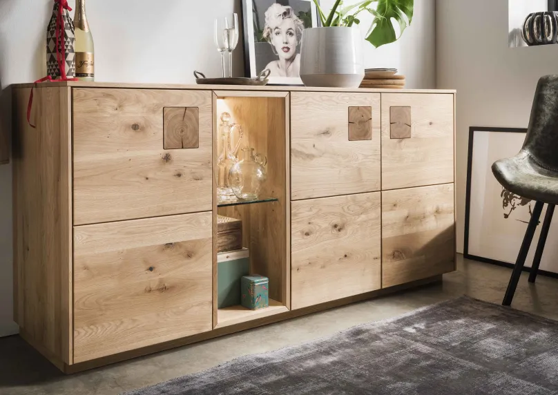 Outlet Davos Sideboard wildeiche Sideboards|Anrichten