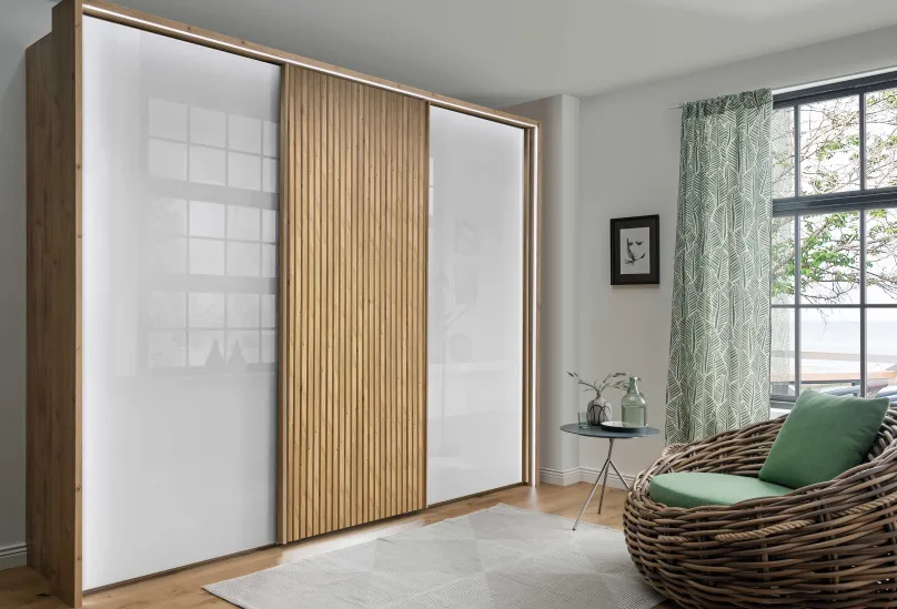 Clearance Denver Schwebetürschrank Glas Schwebebetürenschränke