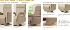 Best Dietsch Motion TV Sessel mit Relaxfunktion Leder und mehr Sessel