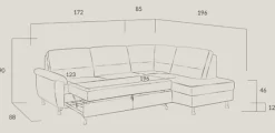 Discount Dietsch Onyx Ecksofa mit Querschläfer in vielen Farben Schlafsofa|Ecksofas