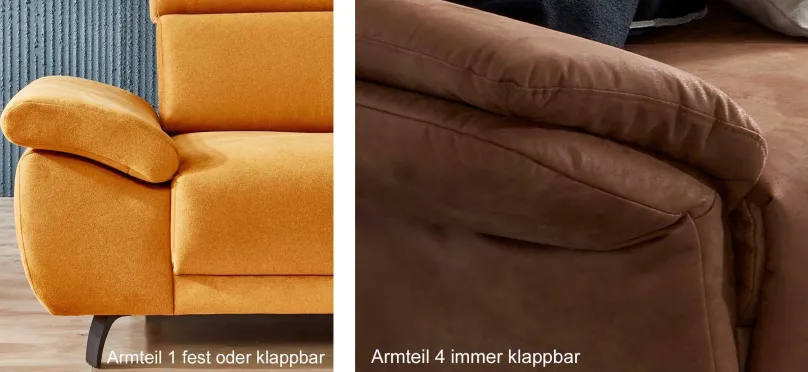 Outlet Dietsch Rhodos Ecksofa mit vielen Funktionen individuell Ecksofas