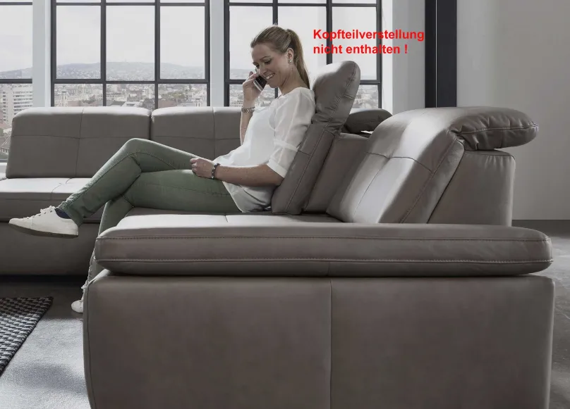 Hot Ecksofa mit Sitztiefenverstellung Ecksofas