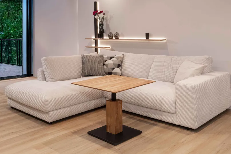 New Ellen Couchtisch quadratisch Holz Beistelltische|Couchtische