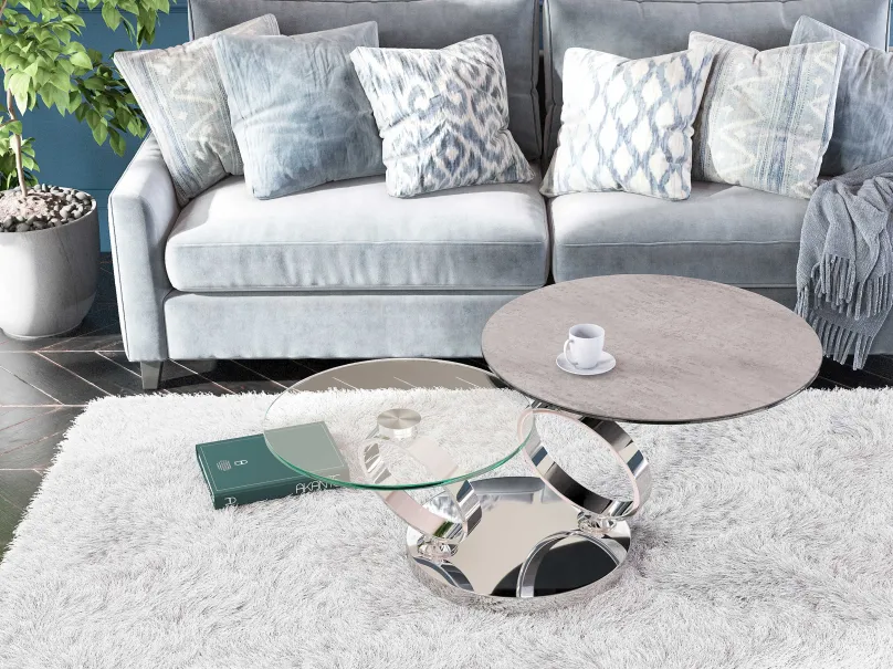 Eolia Couchtisch rund 2-teilig Couchtische