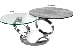 Eolia Couchtisch rund 2-teilig Couchtische