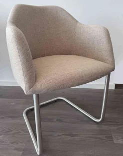 Clearance 2er Set Schwingsessel beige Schwingstühle|Stühle