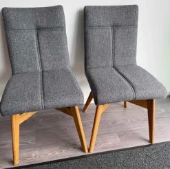 Hot Esszimmerstühle grau 2er Set Stühle|Polsterstühle