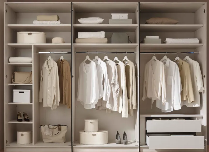 Outlet Extenso Kleiderschrank mit Spiegel Drehtürenschränke