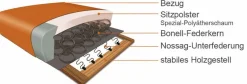 Discount Florenz Couch mit Schlaffunktion Schlafsofa|Ecksofas