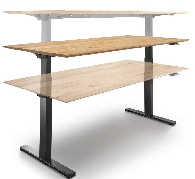 New Florenz Stehschreibtisch höhenverstellbar Holz Schreibtische