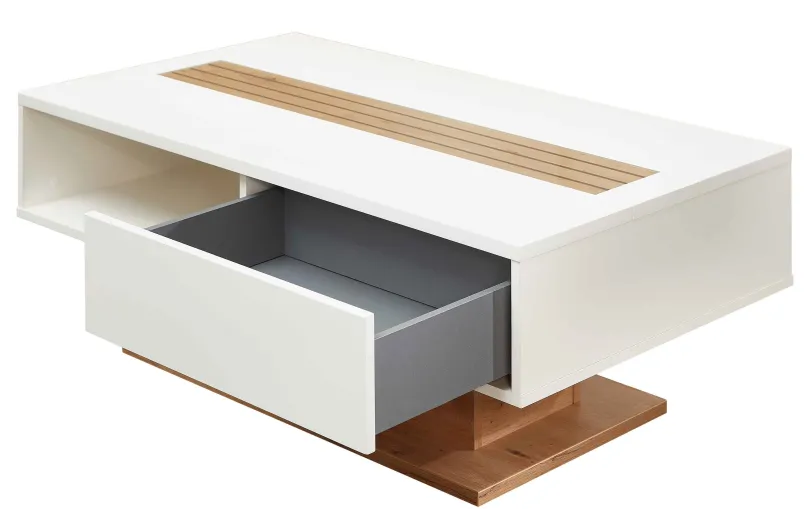 Clearance Fresno Couchtisch weiß eiche Couchtische