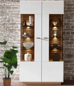 Best Fresno Vitrinenschrank weiß modern Vitrinen|Vitrinenschränke