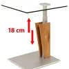 Clearance 5631 Glas Beistelltisch mit Rollen Beistelltische|Couchtische