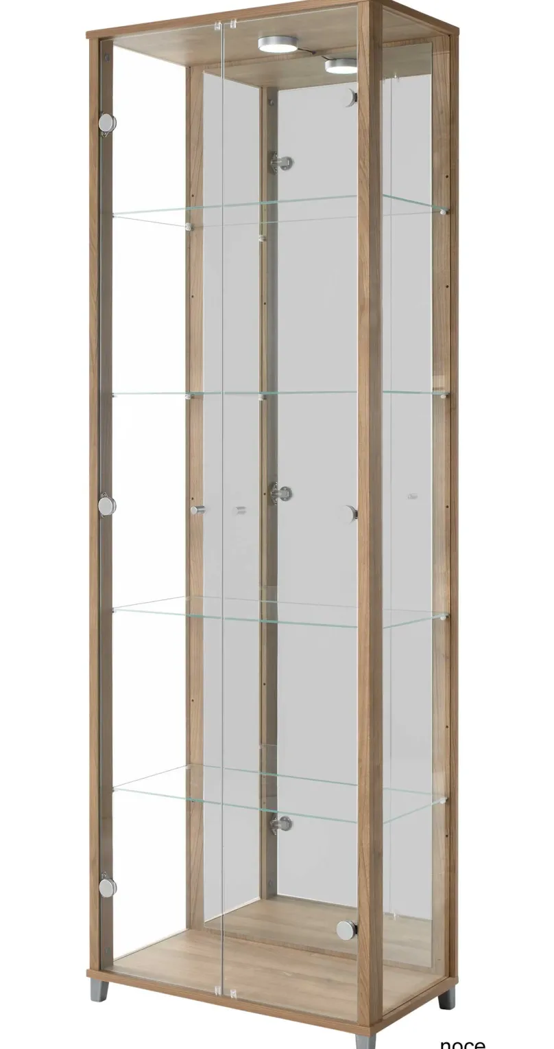 Outlet Glas Vitrine Holz verschiedene Farben Vitrinen|Glasvitrinen