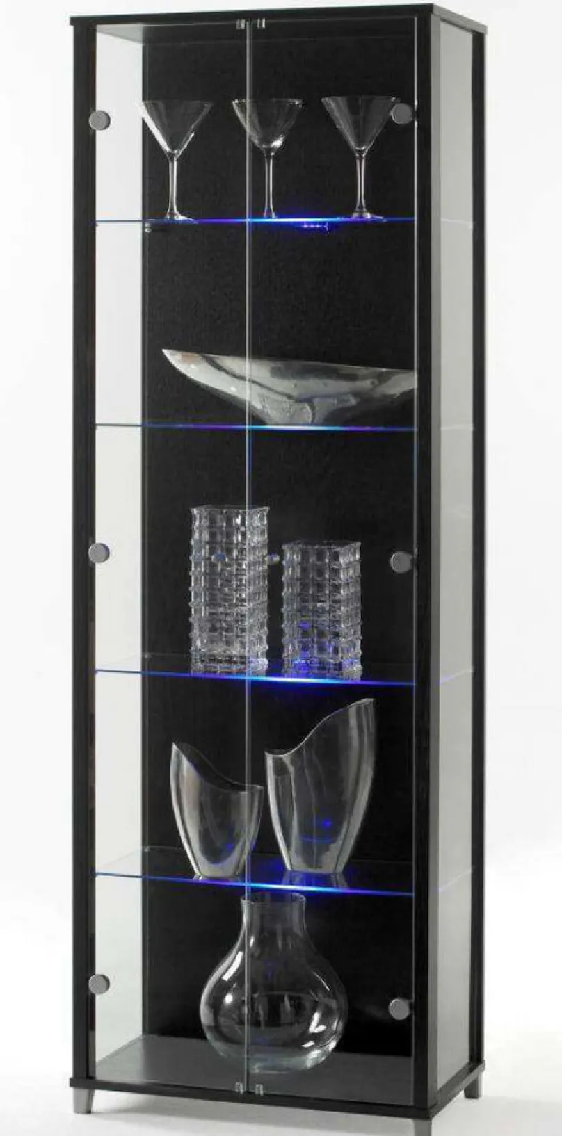 Hot Glasvitrine schwarz oder weiß Vitrinen|Glasvitrinen