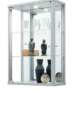 Clearance Hängevitrine weiß schwarz oder silber Vitrinen|Glasvitrinen