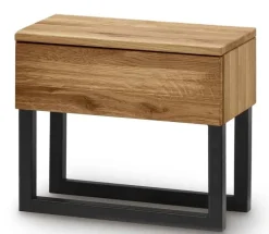 Outlet 817 Holzbalkenbett mit LED Massivholzbett