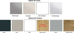 Sale Includo-Glas Schwebetürenschrank Schwebebetürenschränke