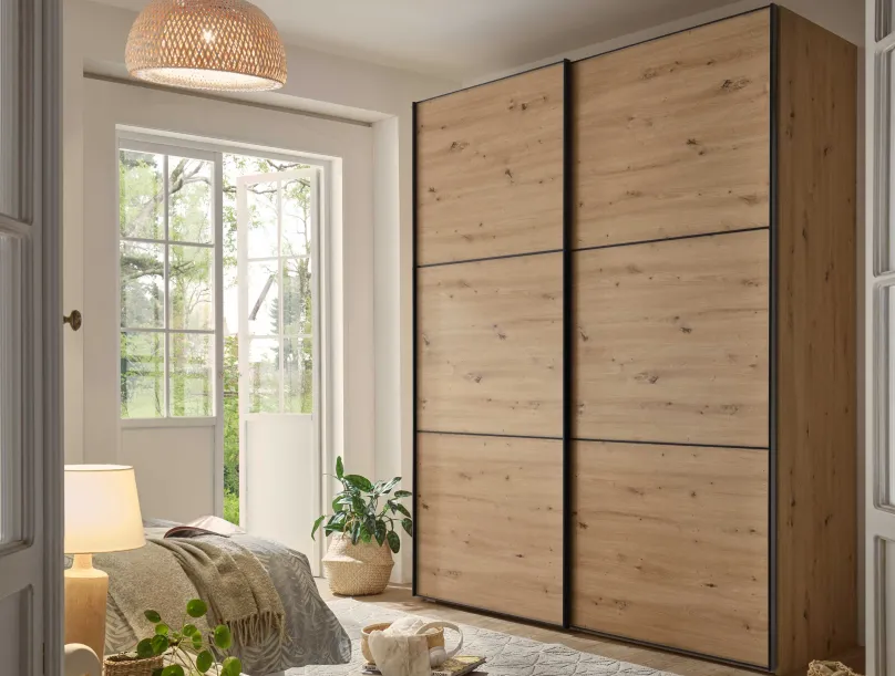Best Includo Kleiderschrank mit Innenausstattung Schwebebetürenschränke