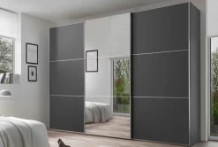 Discount Includo Kleiderschrank mit Spiegel Schwebebetürenschränke
