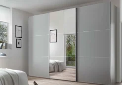 Discount Includo Kleiderschrank mit Spiegel Schwebebetürenschränke