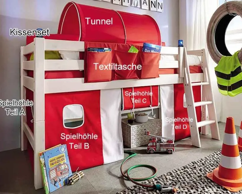 Hot Spielbett mit Rutsche Kinderbett|Jugendbett
