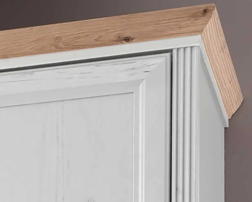 New Jasmin Landhaus Kleiderschrank Drehtürenschränke