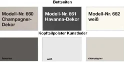 Best Kansas Bett mit Polsterkopfteil Klassisches Bettgestell