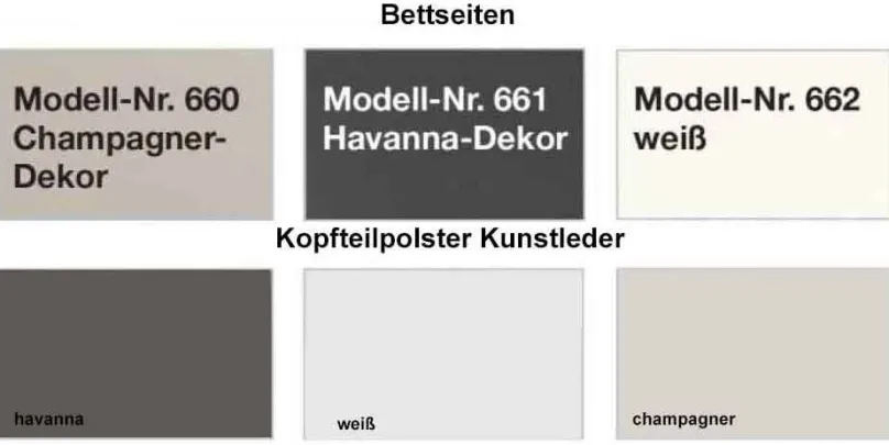 Best Kansas Bett mit Polsterkopfteil Klassisches Bettgestell