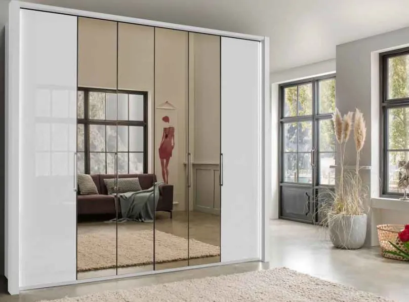 Clearance Kansas Falttürenschrank 250 cm breit Falttürenschränke